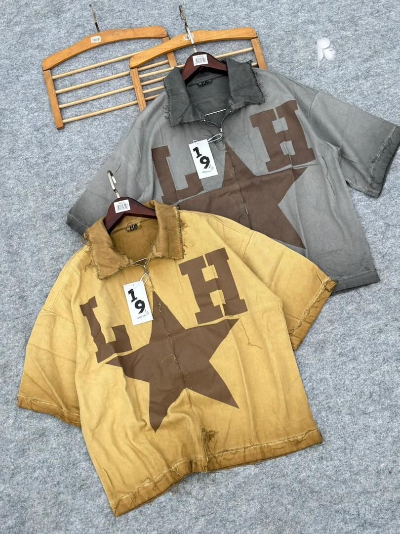 Chemises à manches courtes rétro