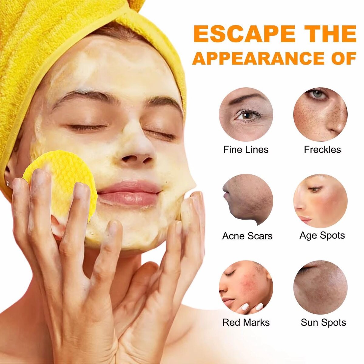 Pads Nettoyants Acide Kojic Curcuma