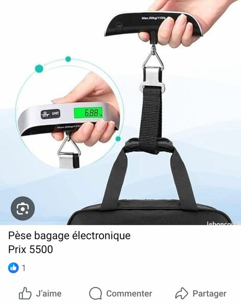 Balance électronique de bagages