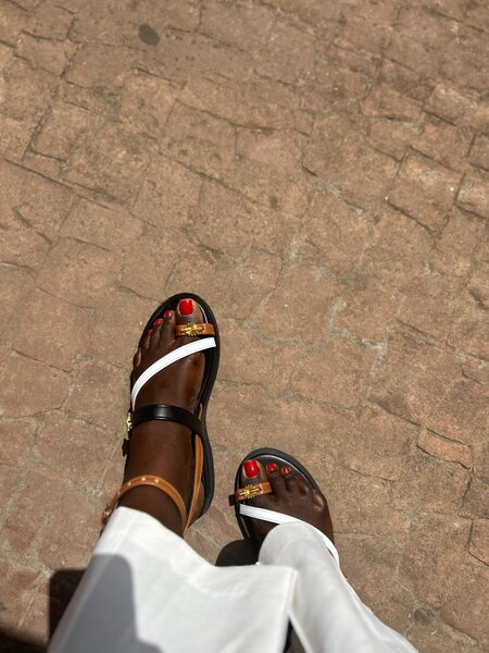 Sandales élégantes en cuir