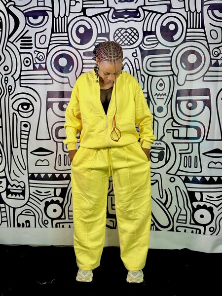 Yellow Tracksuit Set