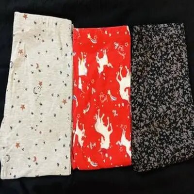 export quality printed tights 3pcs set