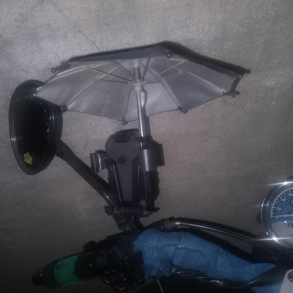 Support phone Moto parapluie
