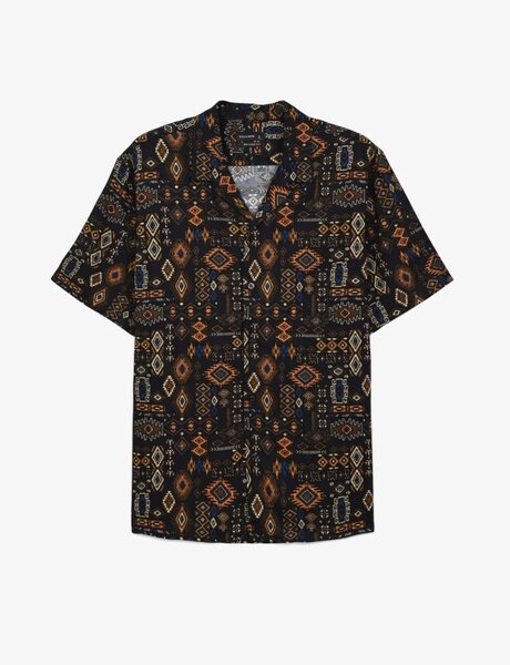Chemise à motifs ethniques homme