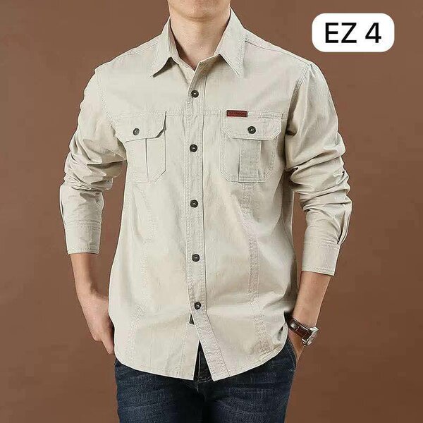 Chemise homme beige élégante
