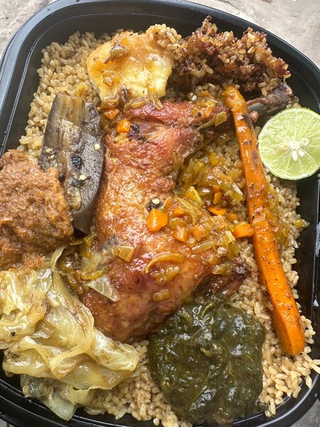 Délicieux Poulet Rôti avec Riz