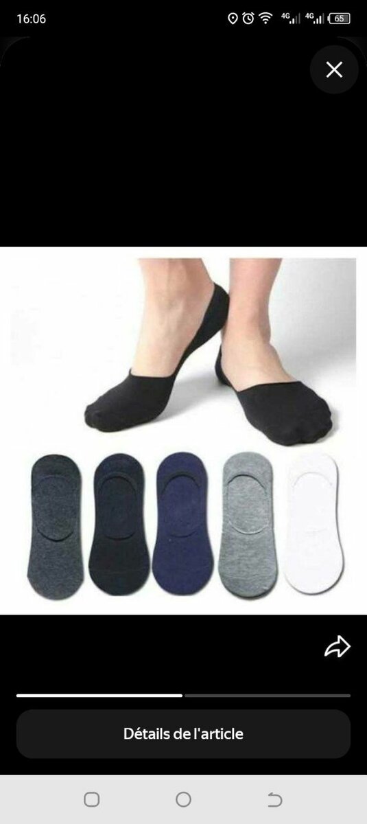 Chaussettes Invisibles Confort