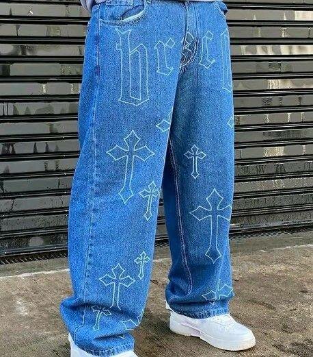 Jeans unisex croix gothiques