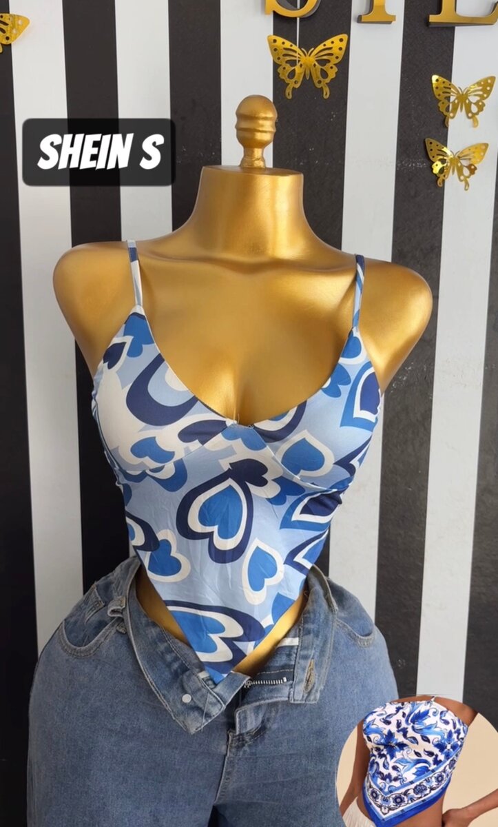 Top à bretelles imprimé