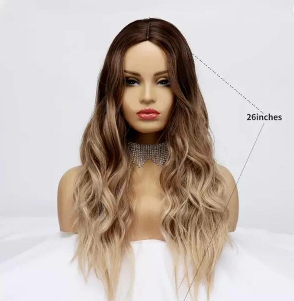 BESTUNG Long Wavy Ombre Brown to Wig for Women