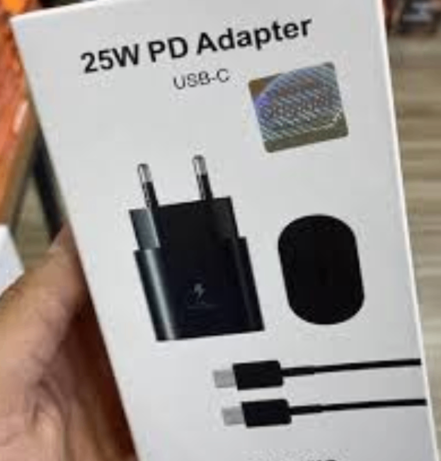 25W PD ADAPTER USB C TO USB C CABLE 3A