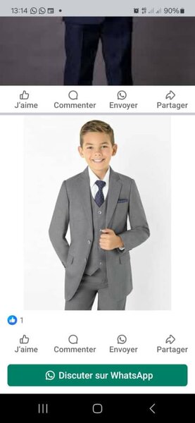 Costume élégant pour garçons