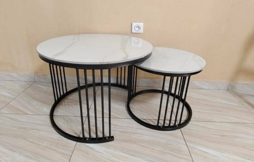 Tables gigognes modernes en marbre