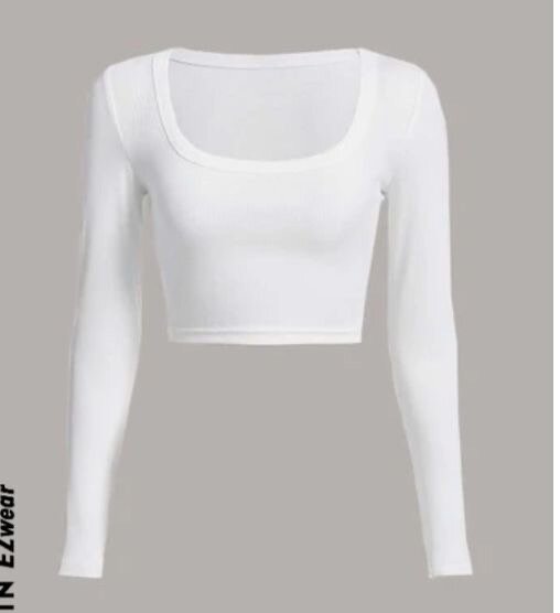 Haut court à manches longues femme