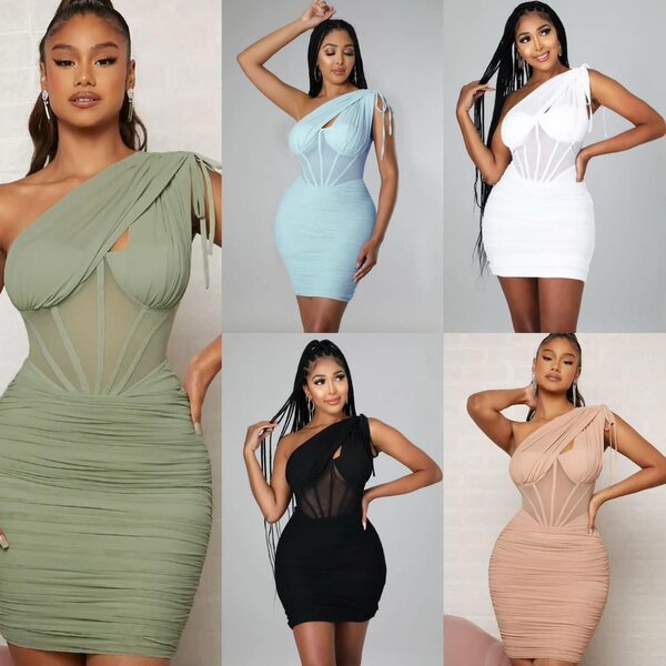 Robe asymétrique élégante