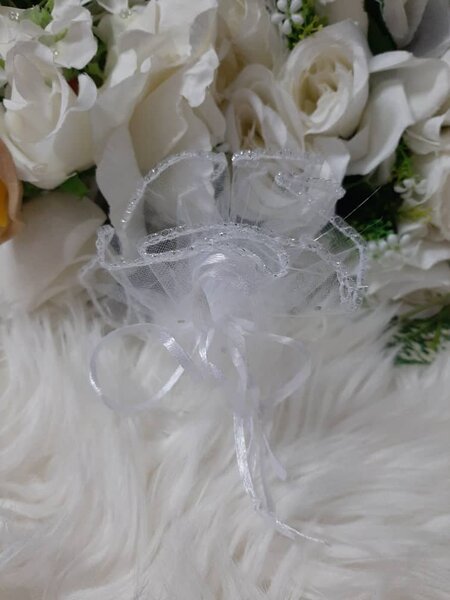 Tulles à cordes blanches