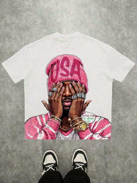 T-shirt à motifs urbains