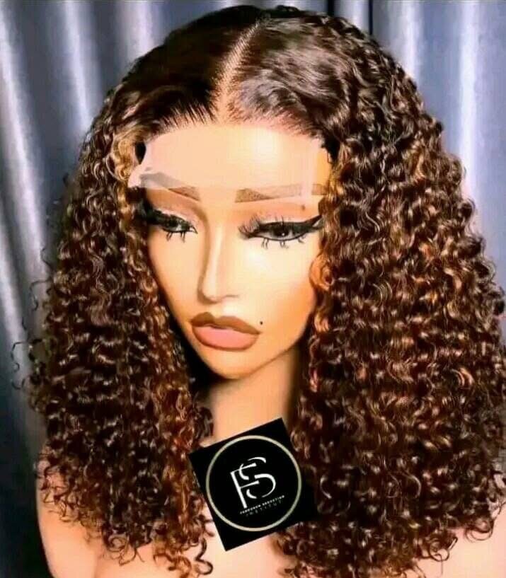 Perruque Frisée Ombre Brune