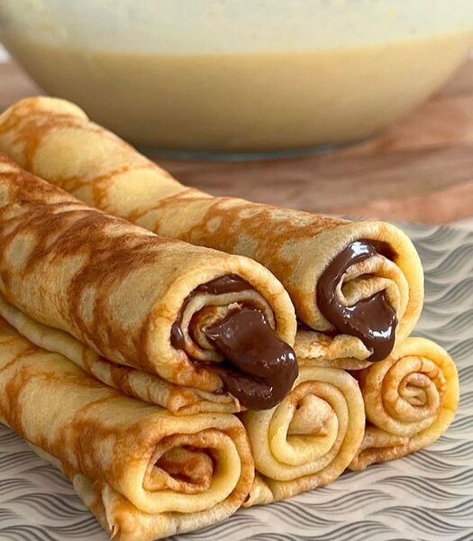 Crêpes Fourrées au Chocolat