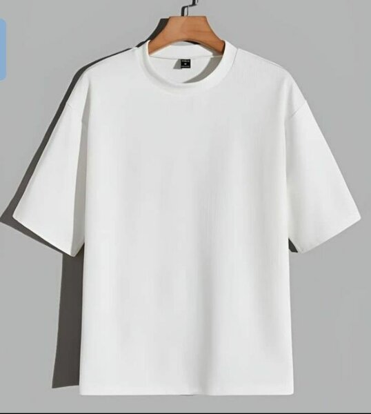 T-shirt blanc en coton