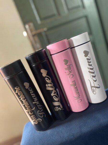 Gourde avec température personnalisée