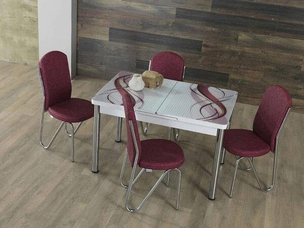 Table à manger moderne 4 place