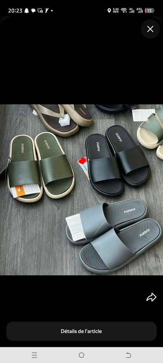 Sandales confortables unisexes