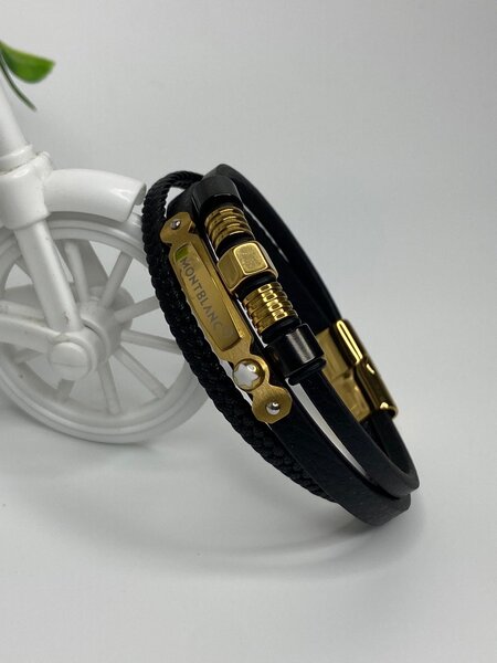 Premium Leather Steel Bracelets