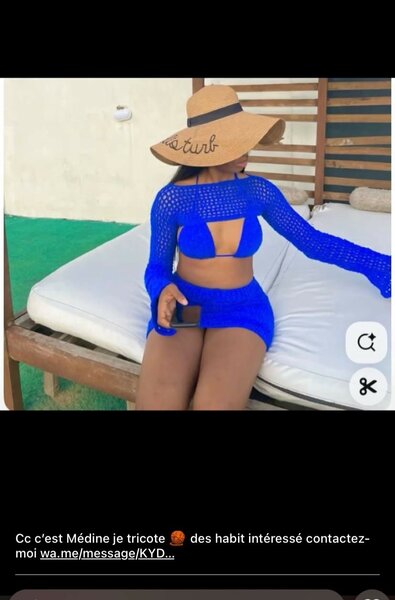 Maillot de bain crochet femme