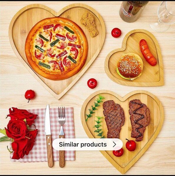 * 3 in 1 wooden food tray *