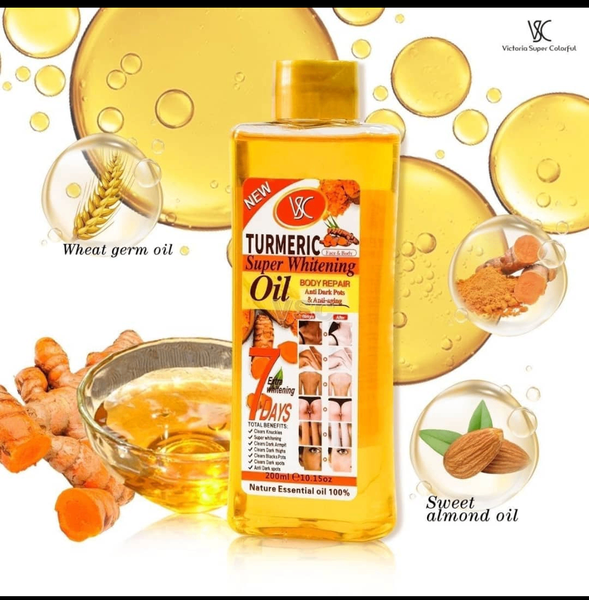 Tumeric whitening oil