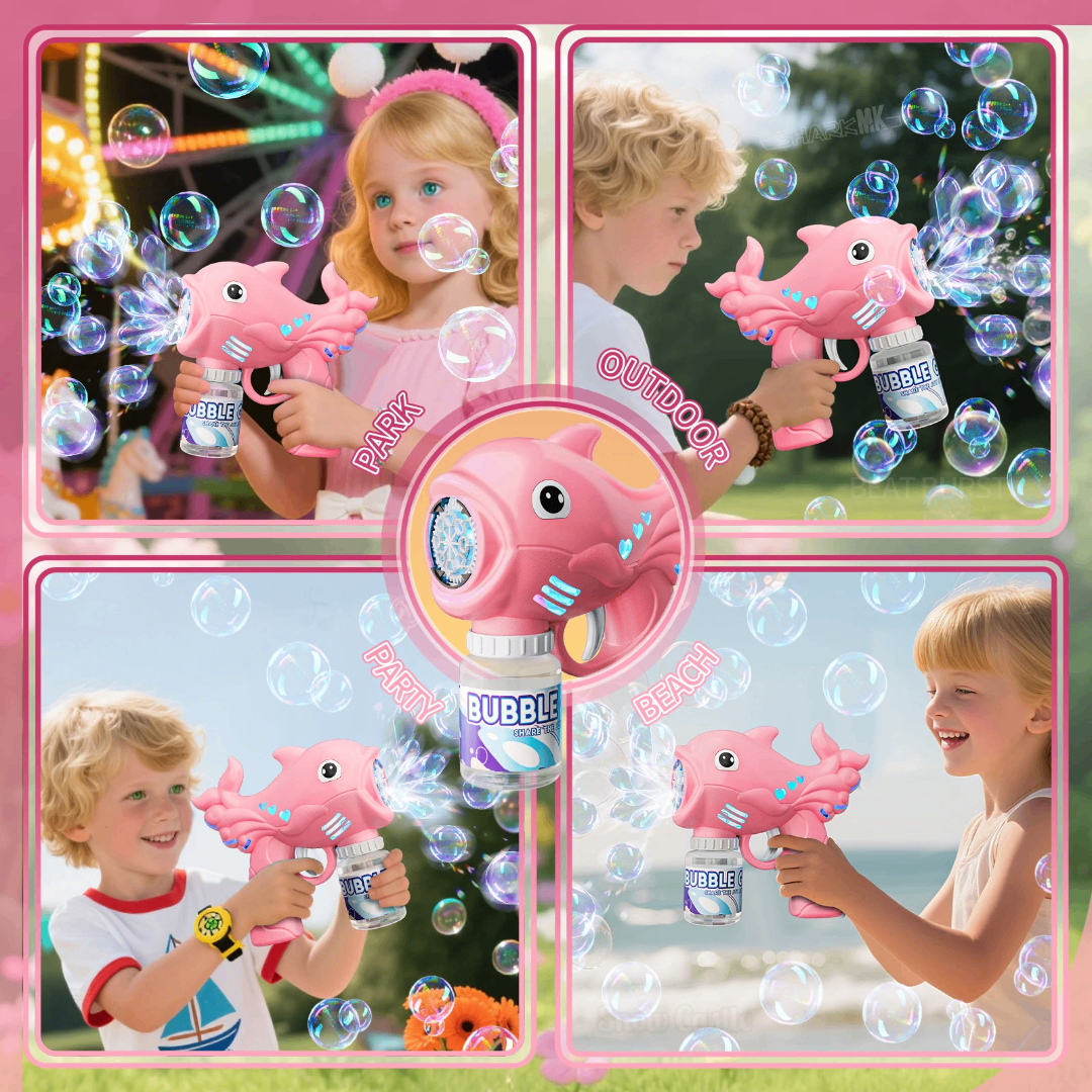 Pistolet à bulles enfants requin