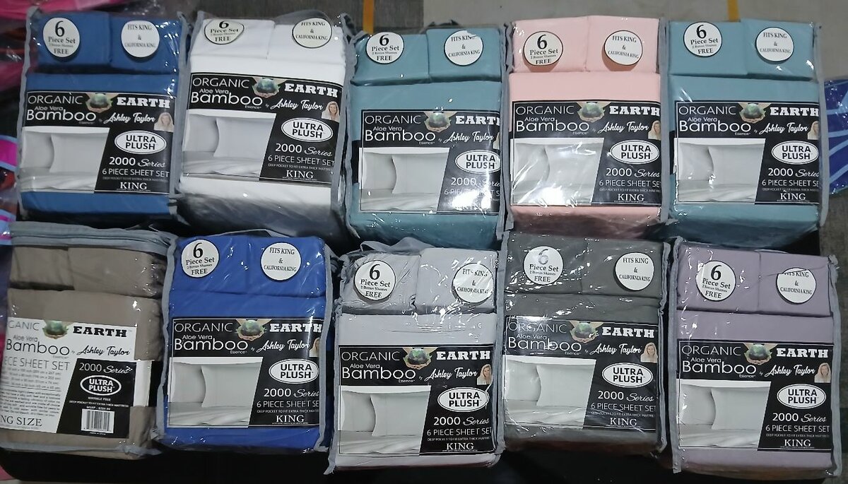 Bamboo 6pc bedsheets