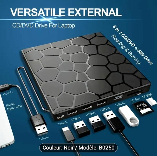 Graveur CD/DVD Externe USB