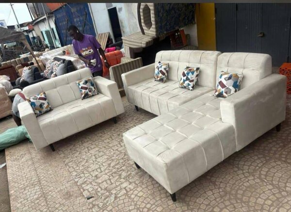 Canapé d'angle moderne beige