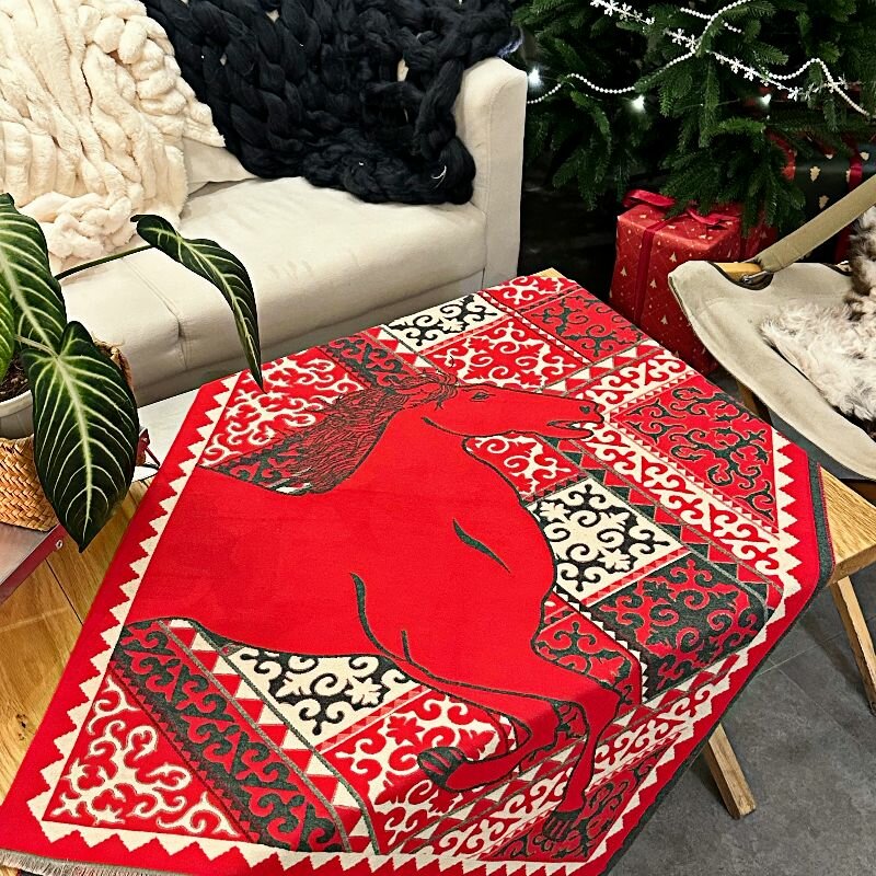 Платок шарф палантин с узорами в традиционном стиле НОВЫЙ