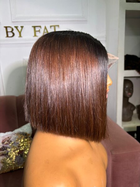 Perruque Bob raw marron