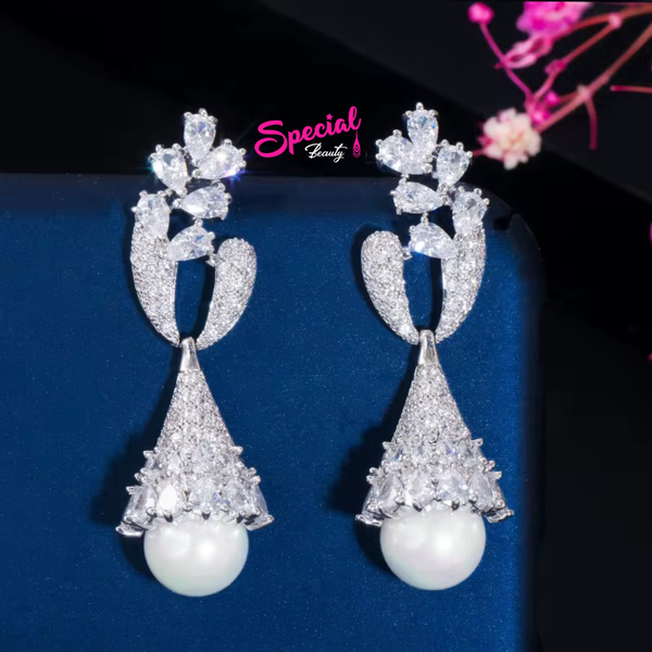 Boucles d'oreilles perles élégantes