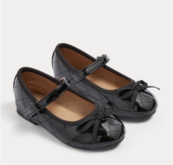 Girls Quilted Ballet Flats