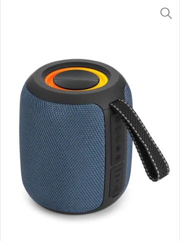 LED Light Wireless Speaker Portable Big Sound Bluetooth Speaker Music Mini Woofer Hand-free Speakers Accessories -Blue