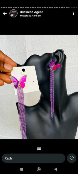 Butterfly fashion earrings