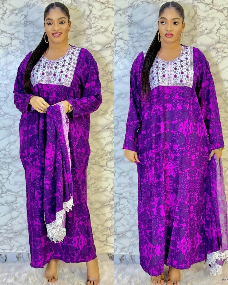 Chics robes coton avec écharpe