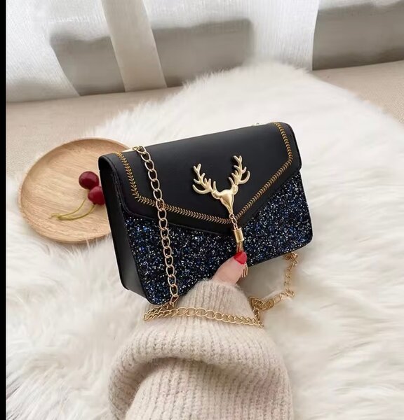 Sac bandoulière élégant à paillettes