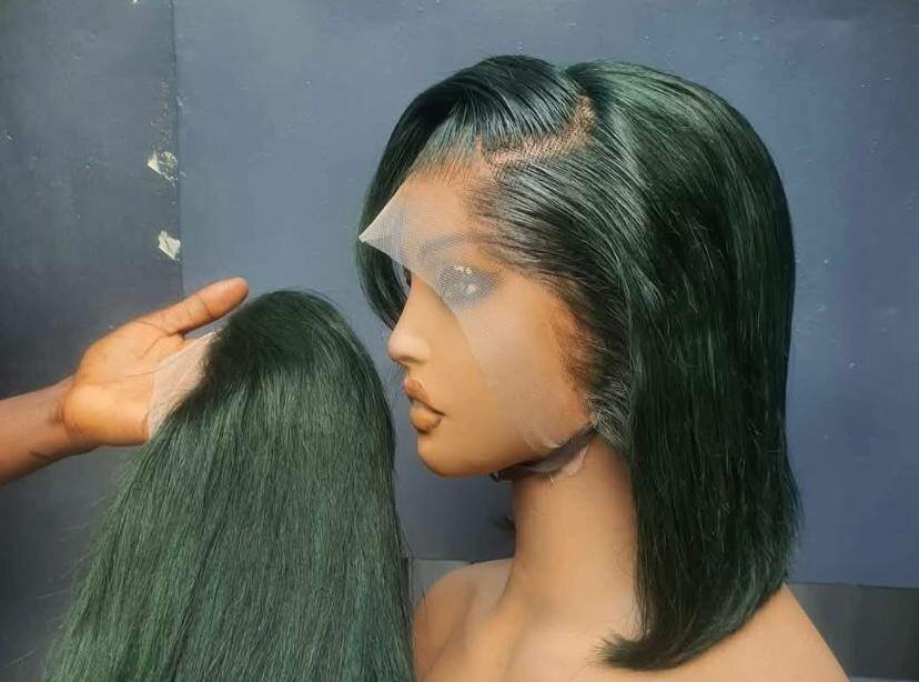 Perruque en dentelle frontale élégante