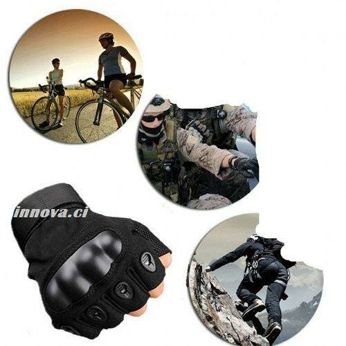 Gants Tactiques Pour Motard Et Muscu Noir