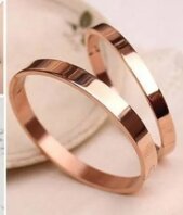 High Qualtiy Women Simple Titanium Steel Plain Cuff Bangle Bracelet Xmas Gift Jewelry