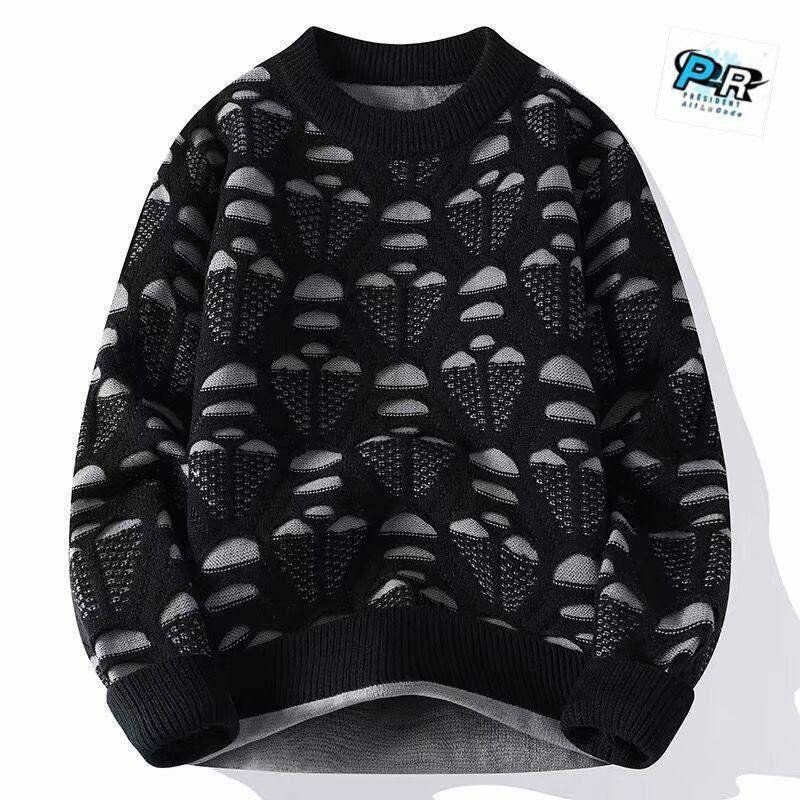 Pull graphique épais tendance