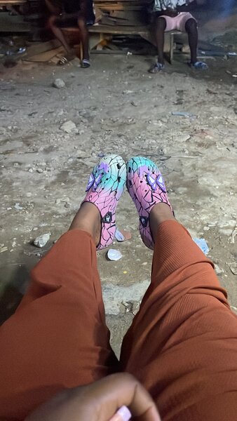 Sabots Crocs papillon multicolore