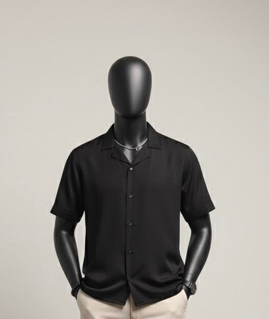 Chemise légère à manches courtes homme