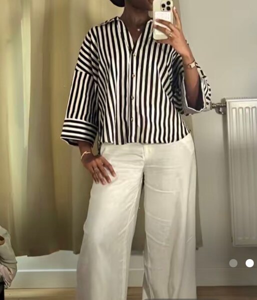 Chemisier rayé élégant